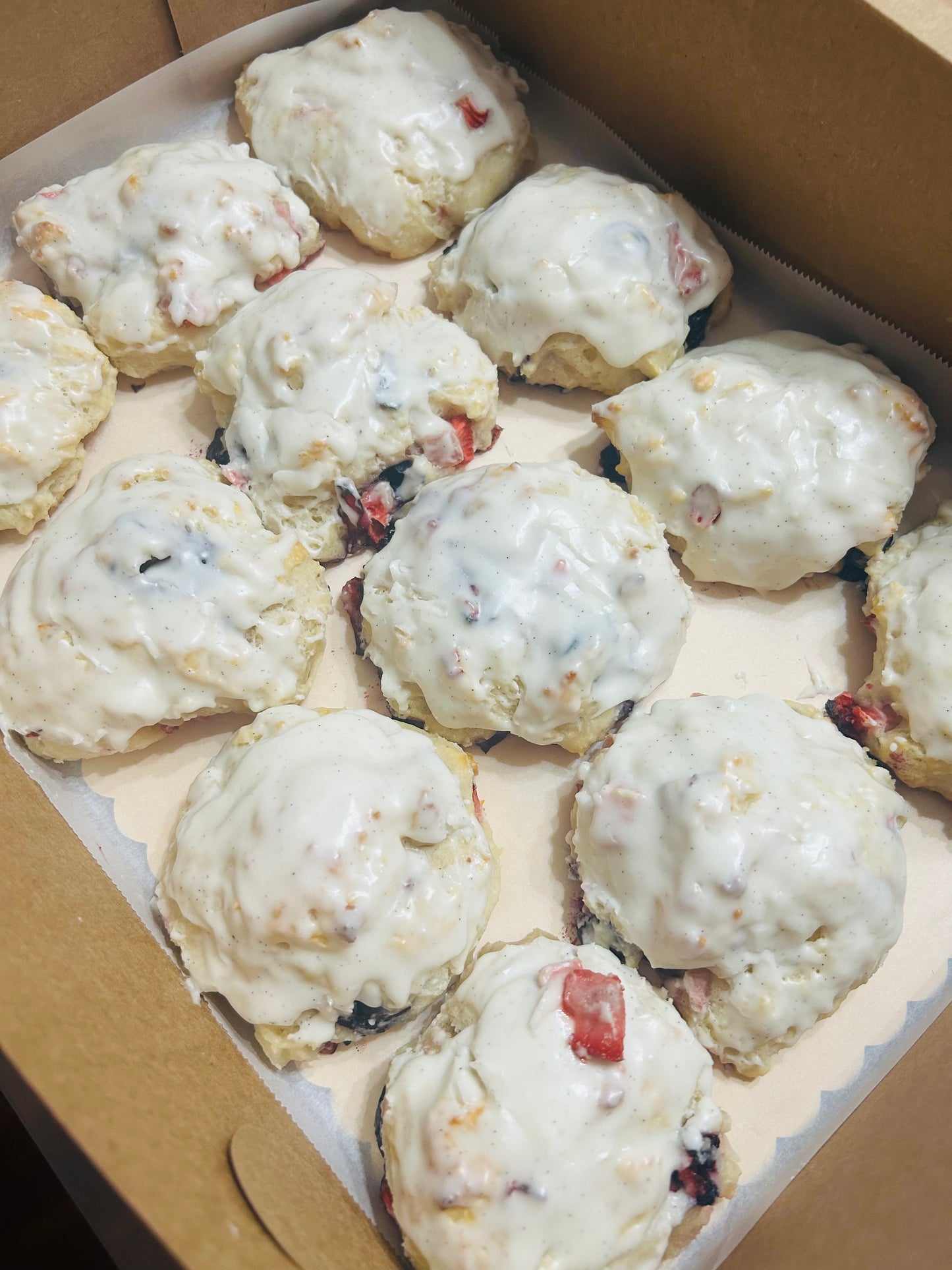 Blueberry/Strawberry Drop Biscuits