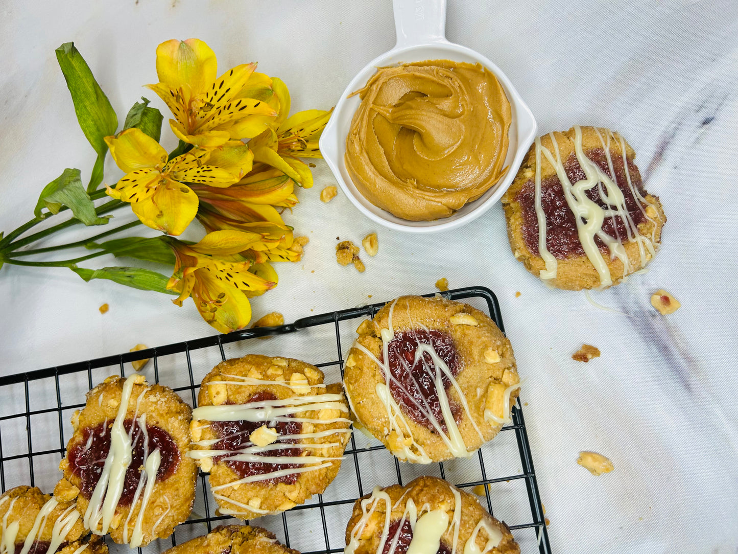 Peanut Butter and Jelly Cookies